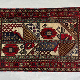 Handmade Gul Barjasta Afghan Wool Rug