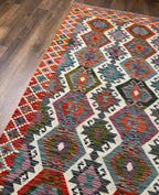 Kazak Hexagonal Lattice Kilim