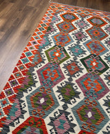 Kazak Hexagonal Lattice Kilim
