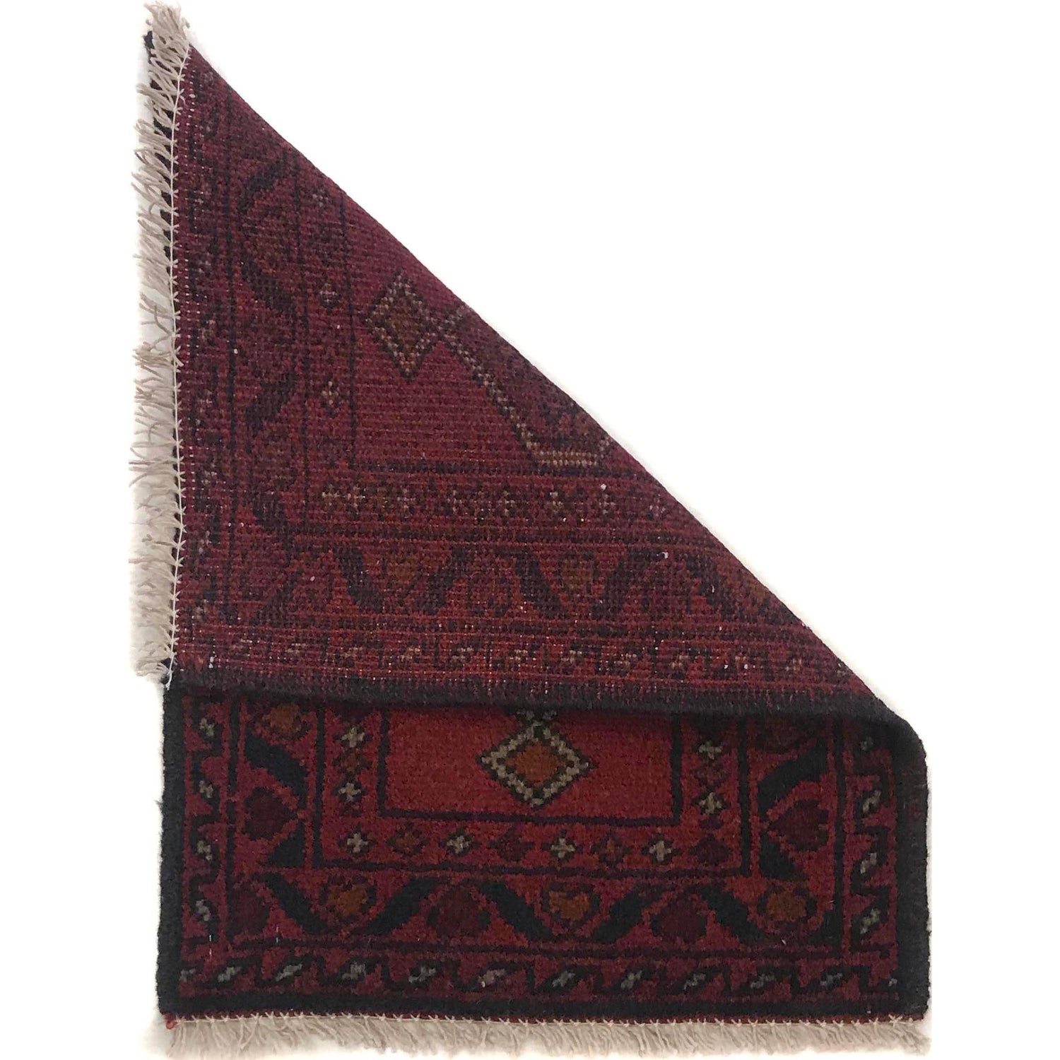 Burgundy Diamond-Core Floorcloth