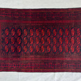 Mauri Bokhara Handmade Maroon Tekke Gul Mat
