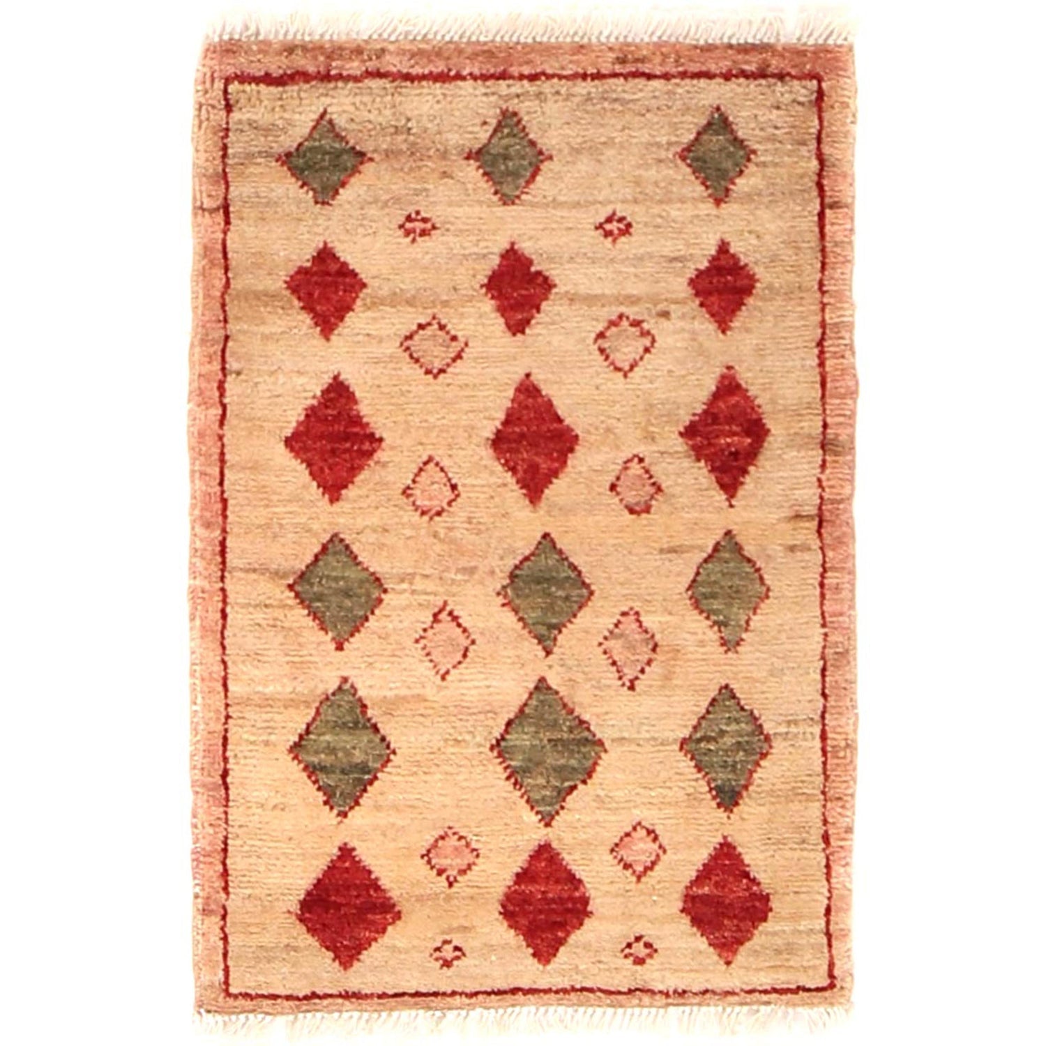 Cream Chevron Mosaic Rug
