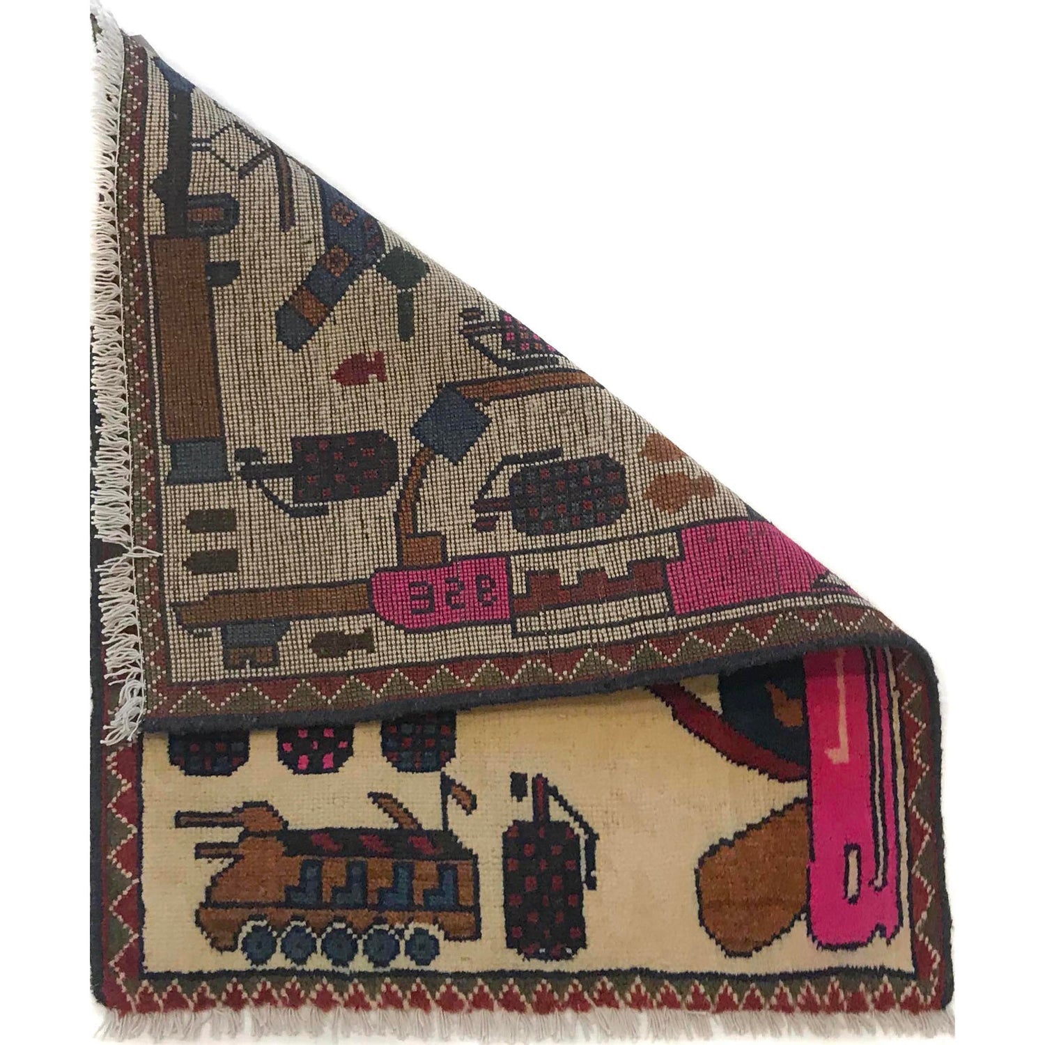 Desert-Sand Pictograph War Rug