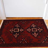 Clover-Leaf Ruby Foyer Mat