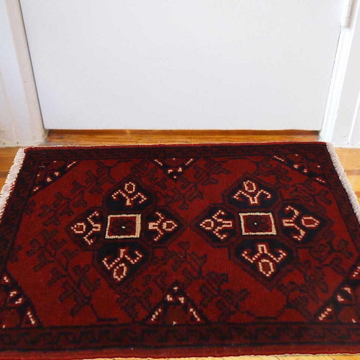 Clover-Leaf Ruby Foyer Mat