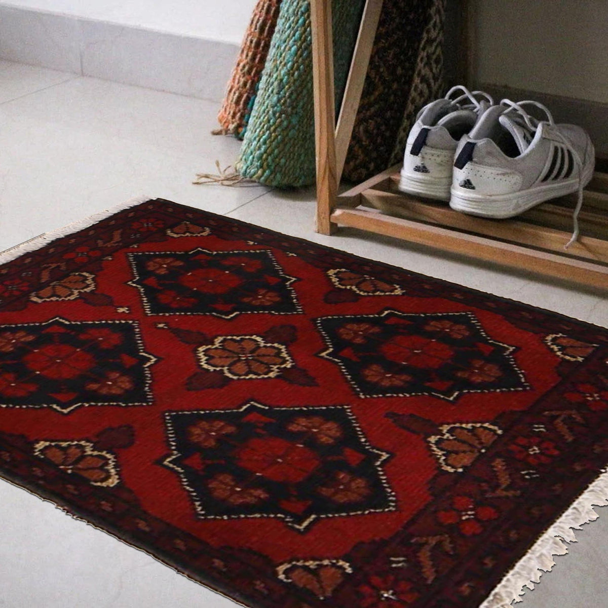 Charcoal Harlequin Floor Cushion