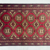 Baluchi Aqsi Handmade Crimson Medallion Mat