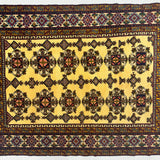 Baluchi Golden Mustard Tree of Life Accent Mat
