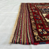 Handmade Gul Barjasta Afghan Wool Rug