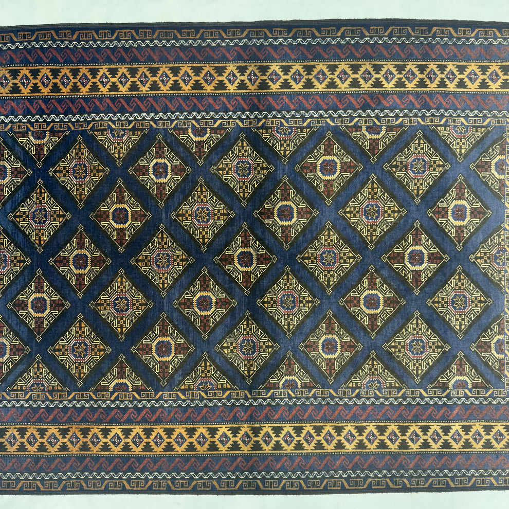 Midnight Navy All-Over Diamond Lattice Mat