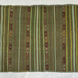 Sage Green Striped Flatweave Kilim