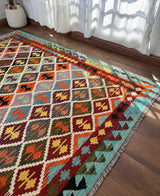 Harlequin Diamond Grid Kilim