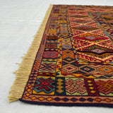 Belgic Vintage Red All-Over Patterned Medallion Mat