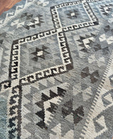 Striped Diamond Medallion Kilim