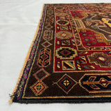 Persian Keshan Style Triple Medallion Rust Red Mat