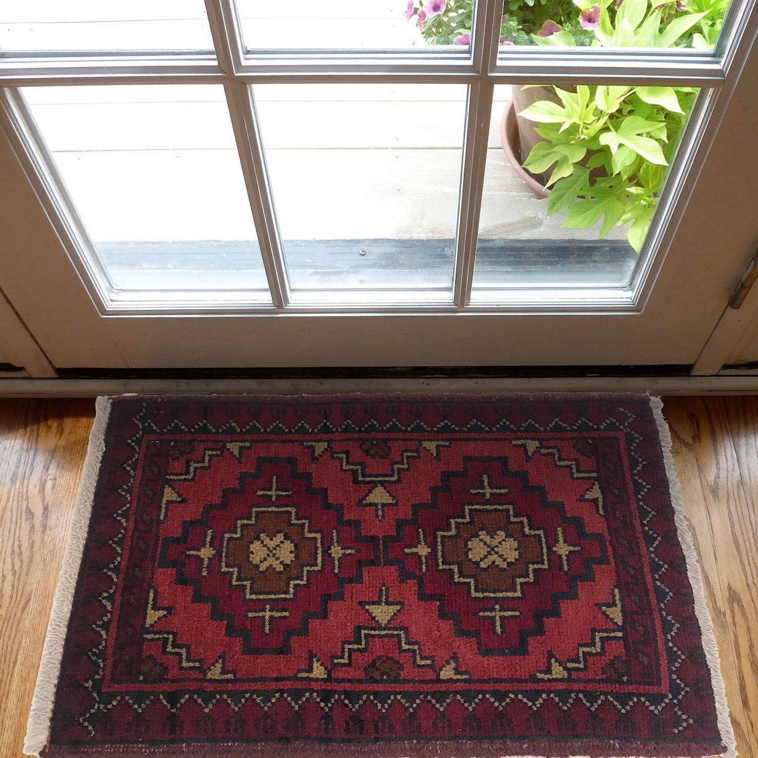 Crimson Diamond Welcome Mat