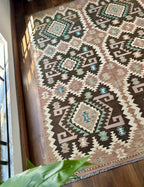 Brown Tribal Flatweave Kilim