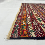 Diamond Lattice Crimson Kilim