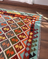 Harlequin Diamond Grid Kilim