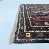 Classic Dark Crimson Tribal Geometric Mat
