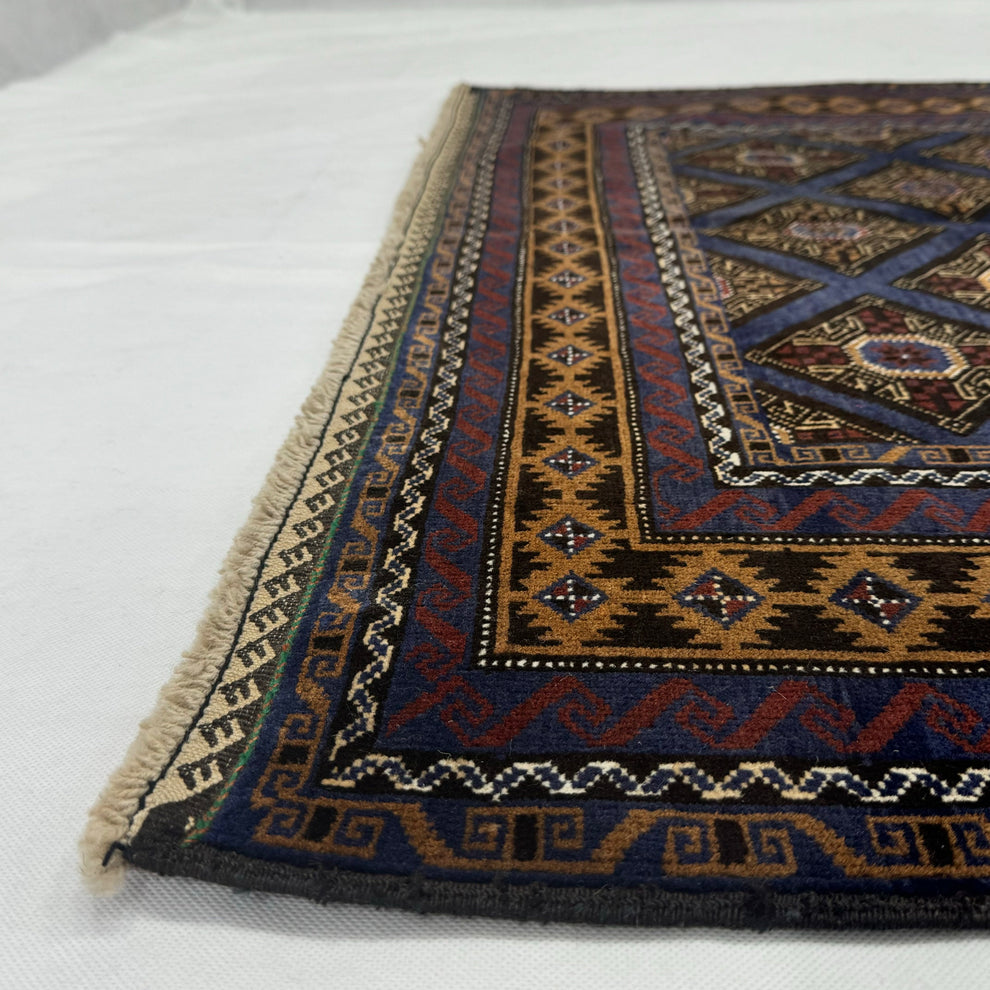 Midnight Navy All-Over Diamond Lattice Mat