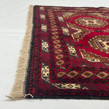 Baluchi Aqsi Handmade Crimson Medallion Mat