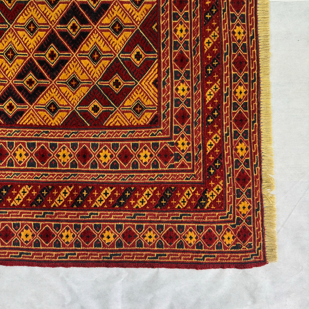 Chobi Chevron Diamond Geometric Mat