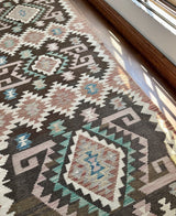 Brown Tribal Flatweave Kilim