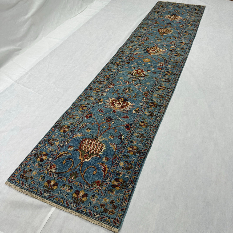 Luxurious Chobi Handmade Runner Rug