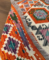 Kazak Hexagonal Lattice Kilim