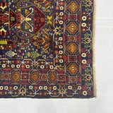 Vintage Multicolored Mosaic Geometric Runner Mat