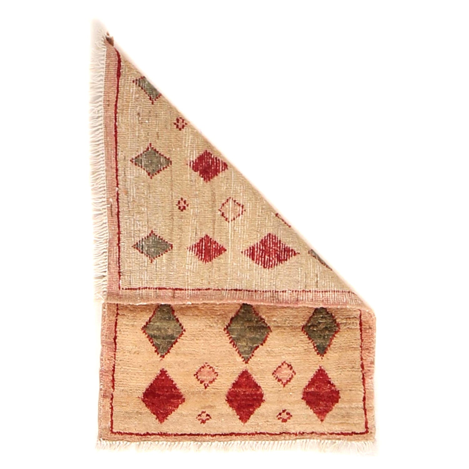 Cream Chevron Mosaic Rug