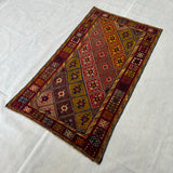 Nomadic Tribal Geometric Diamond Pattern Mat