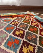 Harlequin Diamond Grid Kilim