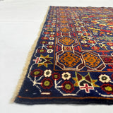 Vintage Multicolored Mosaic Geometric Runner Mat