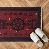 Compass-Rose Dark Velvet Runner