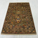 Antique Chobi All-Over Floral Medallion Mat