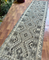 Striped Diamond Medallion Kilim