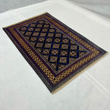 Midnight Navy All-Over Diamond Lattice Mat