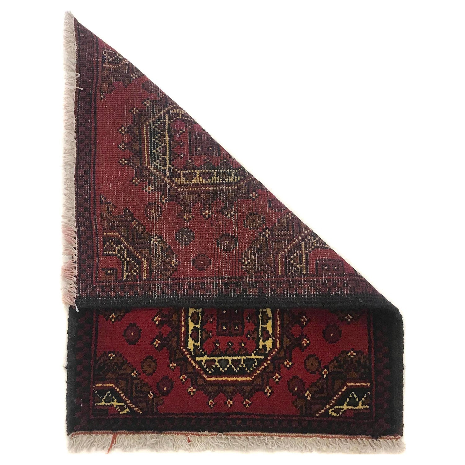Brick-Red Infinity-Link Accent Rug