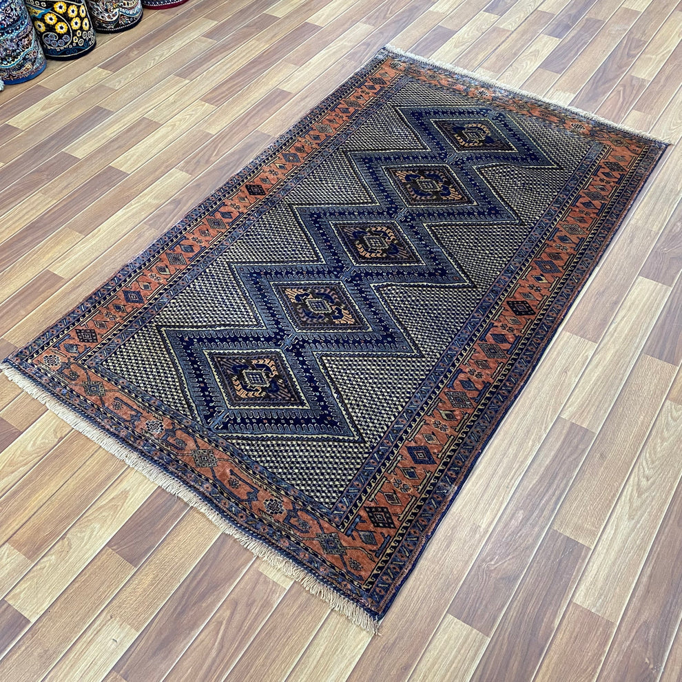 Kazak Handmade Afghan Wool Rug