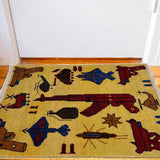 Terracotta Silhouette Accent War Rug
