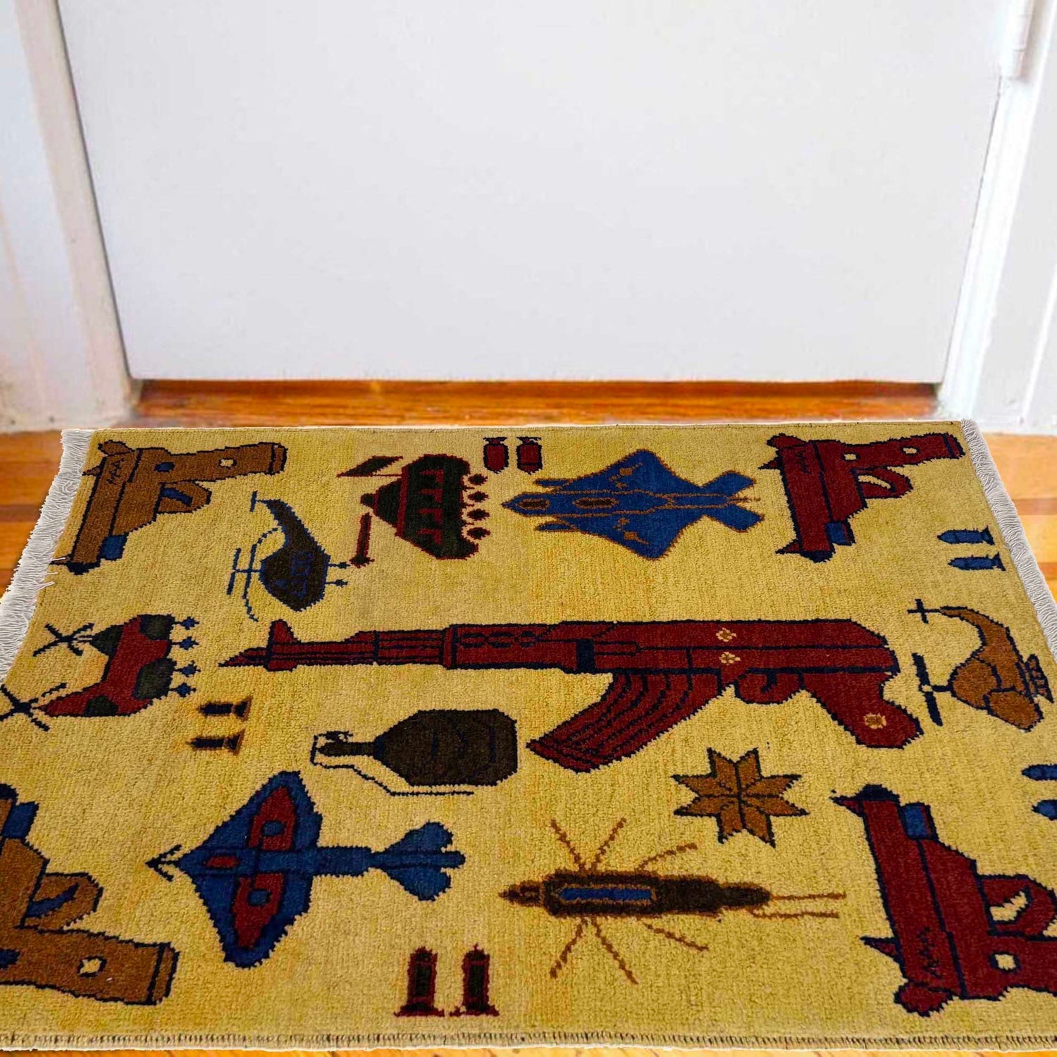 Terracotta Silhouette Accent War Rug