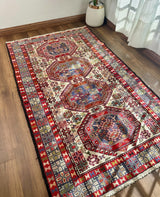 Persian Shiraz Tribal Medallion Kilim