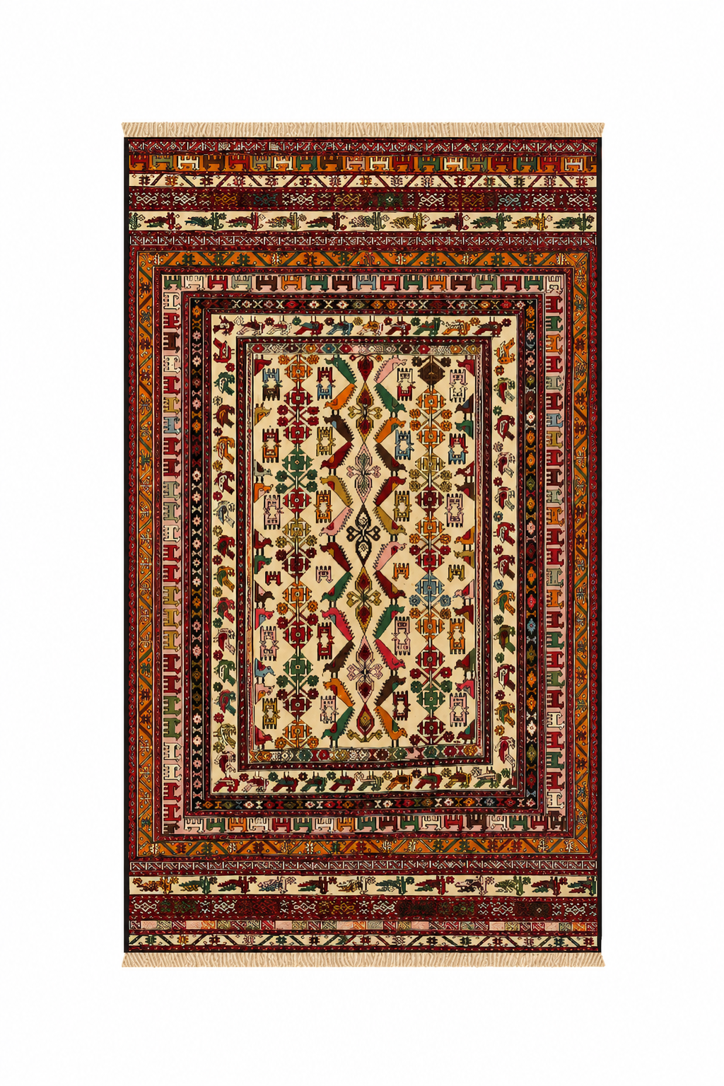 Kilim Diamond Lattice Rug