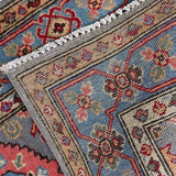 Kazak Geometric Medallion Runner Rug