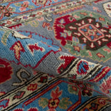 Kazak Geometric Medallion Runner Rug