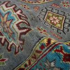 Caucasian Star Medallion Runner Rug