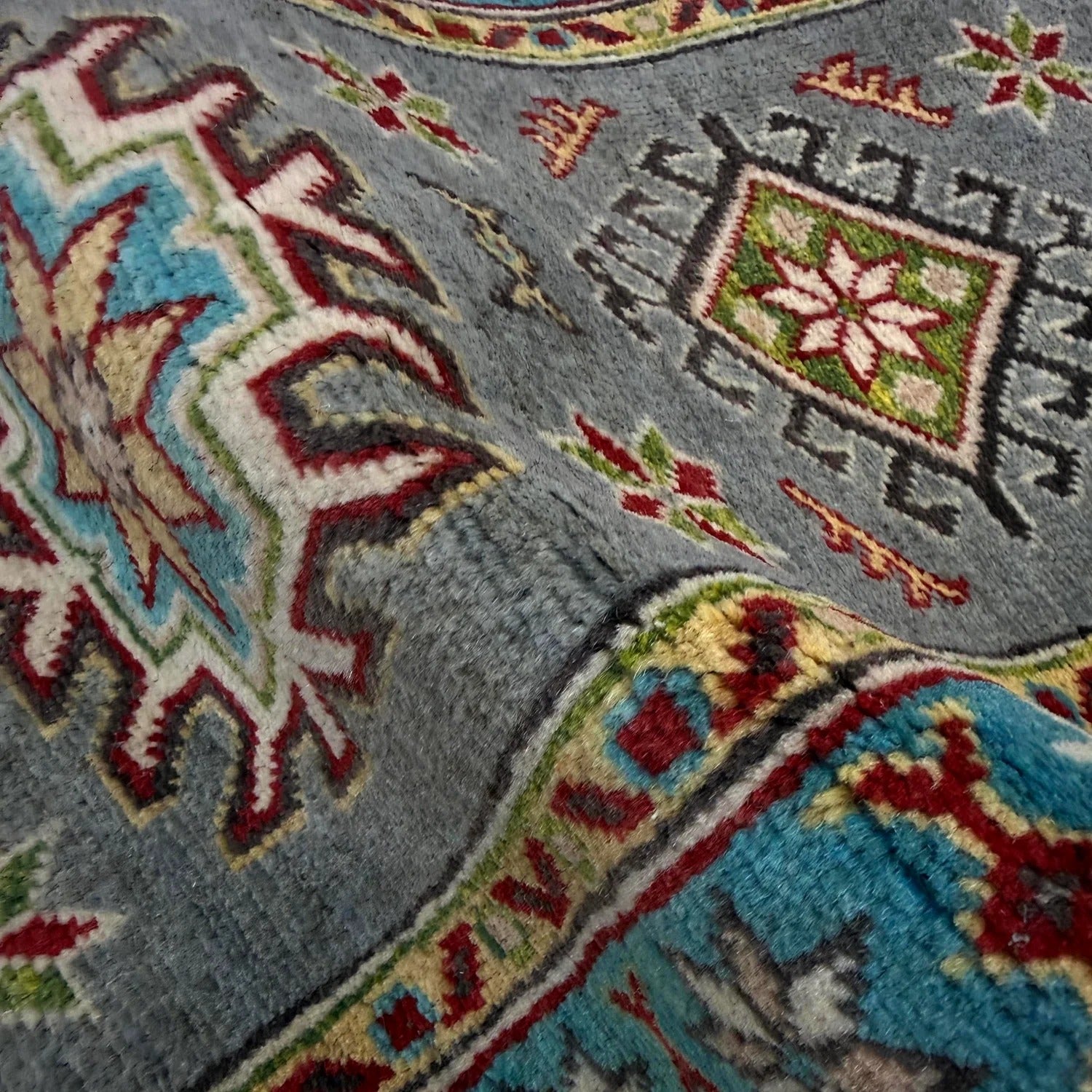 Caucasian Star Medallion Runner Rug