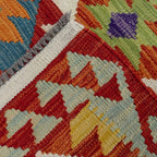 Tribal Diamond Lattice Kilim Runner